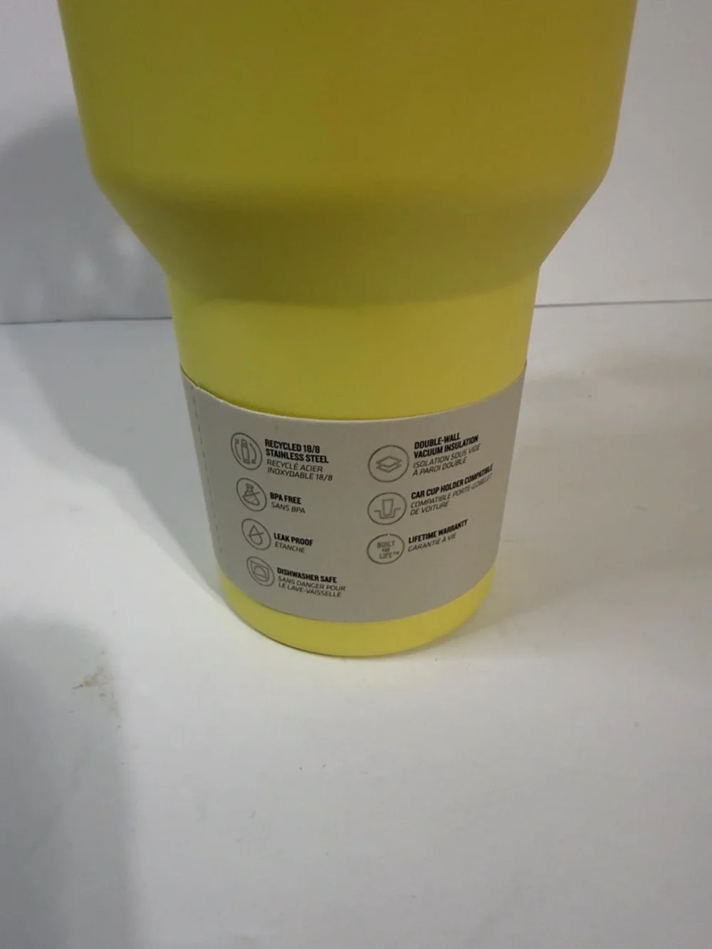 Stanley Yellow Insulated Quencher Tumbler with Handle - Picture 4 of 8